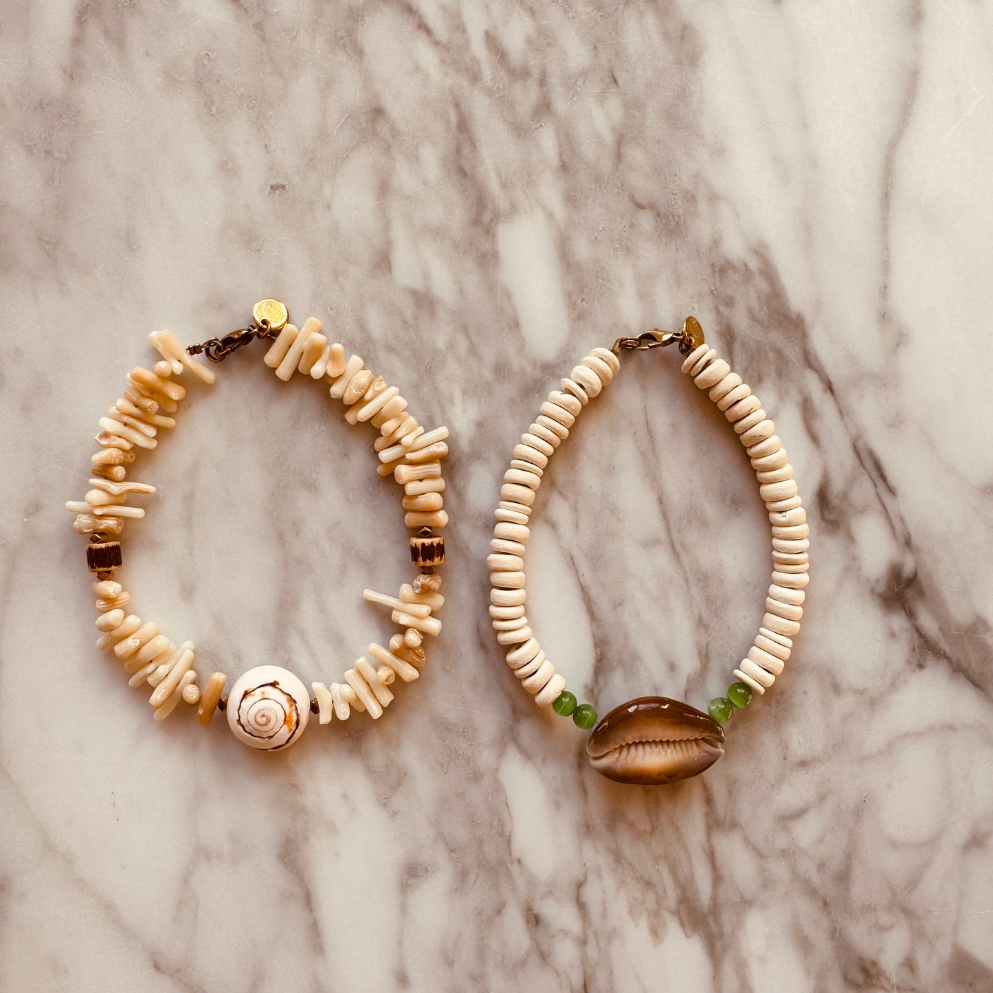 ANKLE BRACELET WHITE SHELL