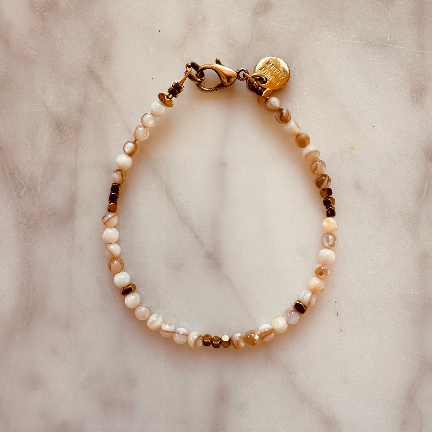 BRACELET SHELLS OFFWHITE GOLD
