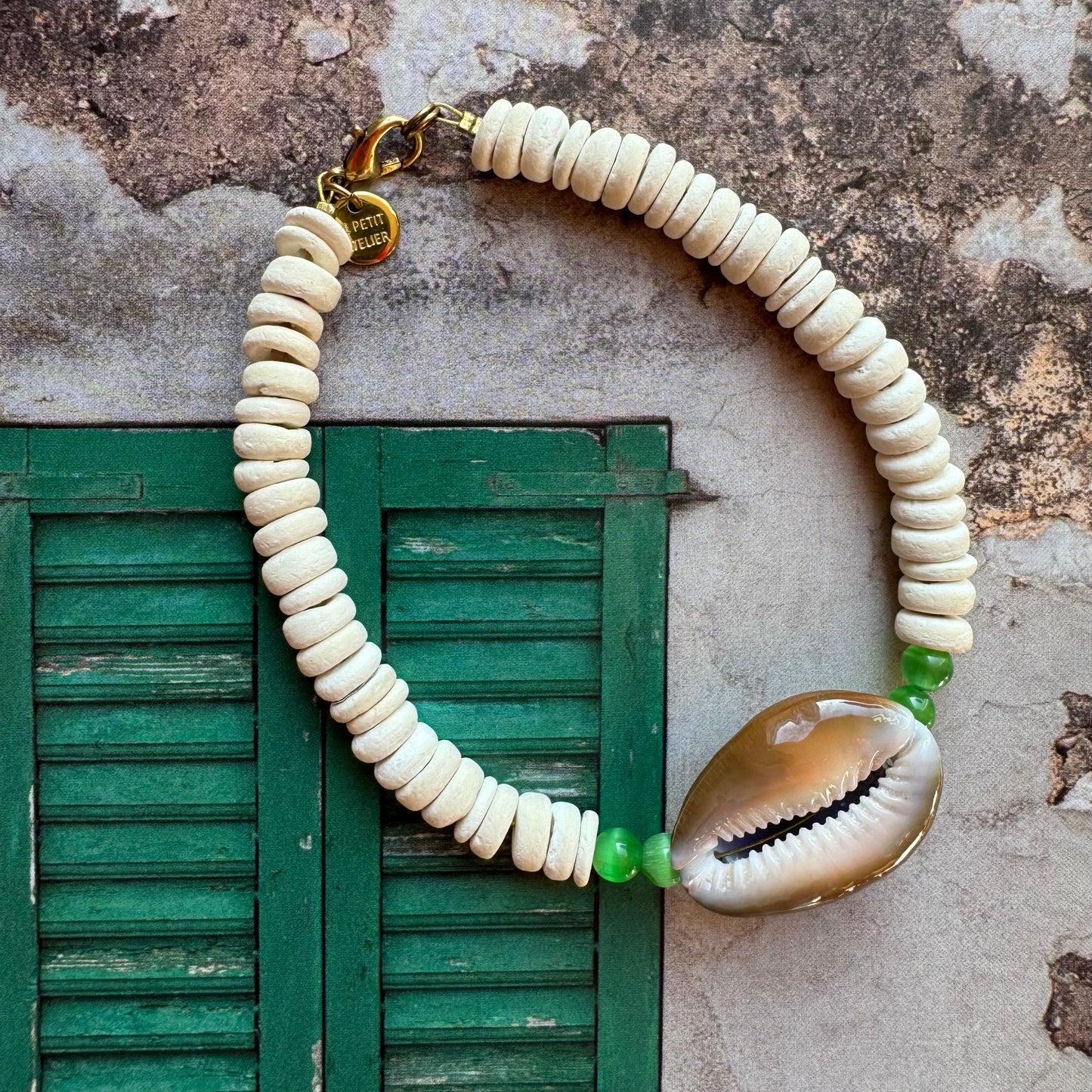 ANKLE BRACELET WHITE SHELL