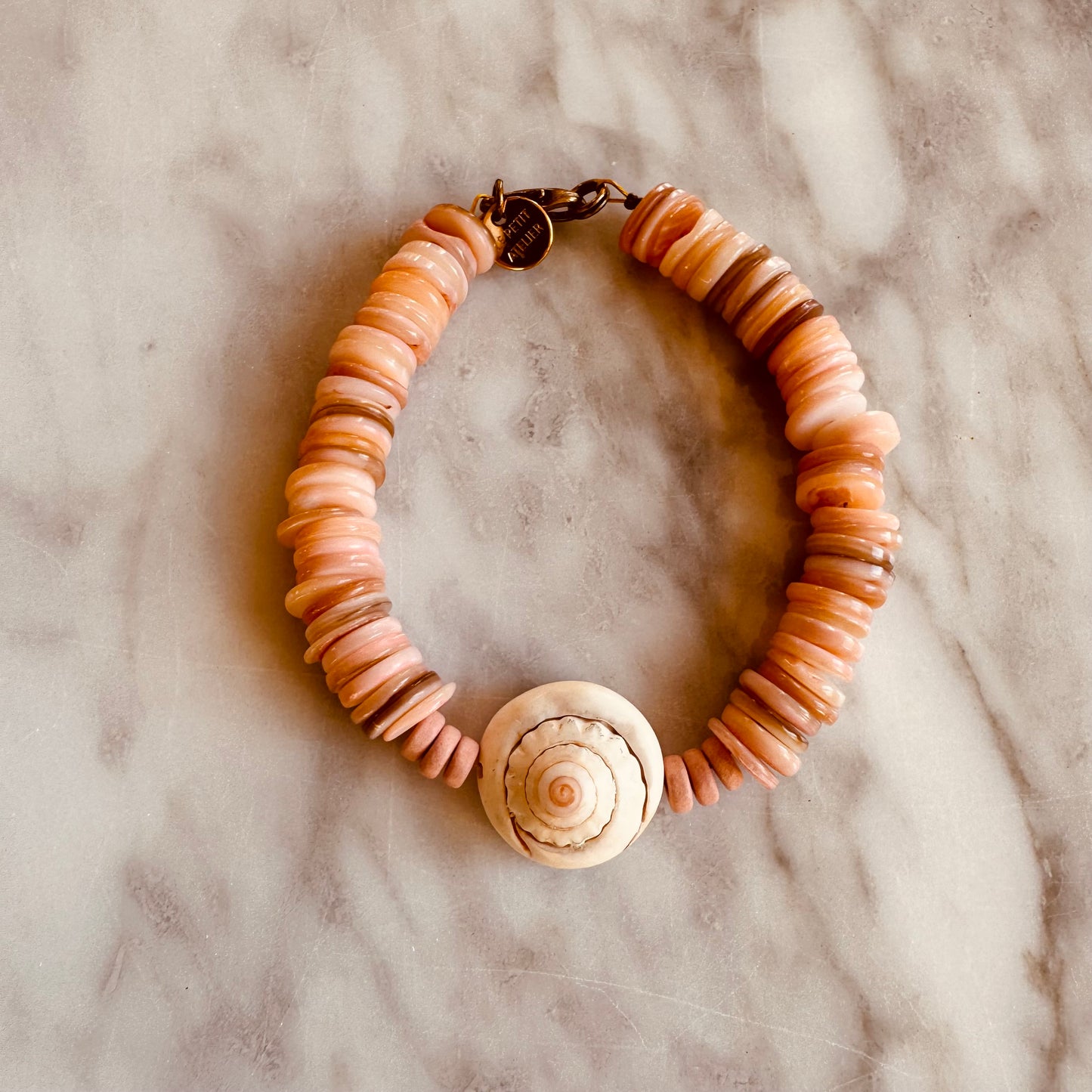 BRACELET SHELLS LIGHT PINK