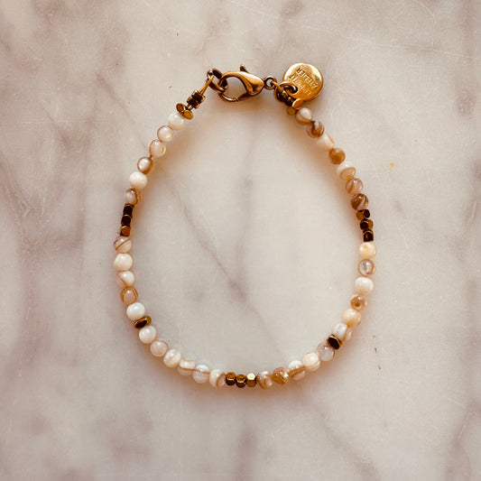BRACELET SHELLS OFFWHITE GOLD