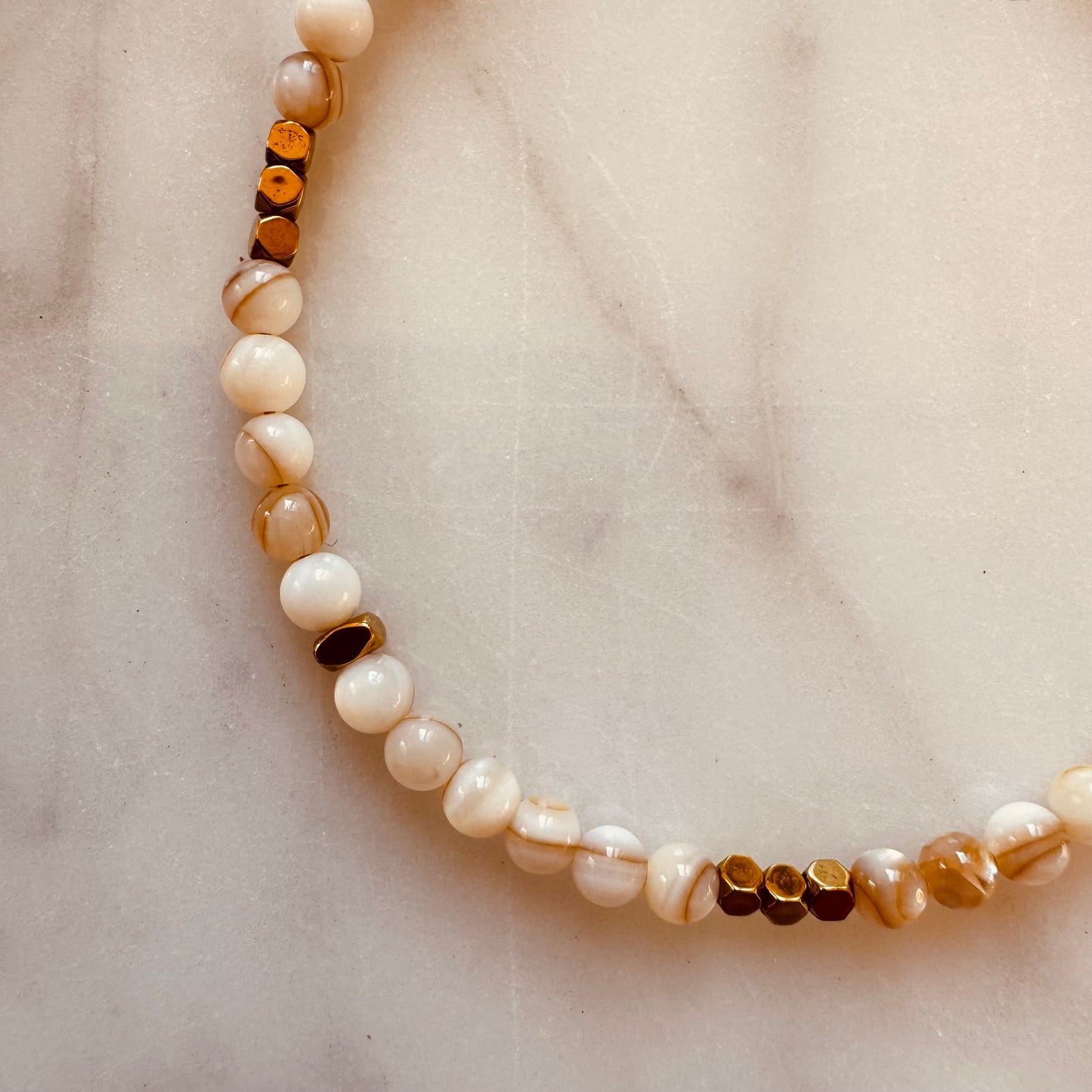 BRACELET SHELLS OFFWHITE GOLD