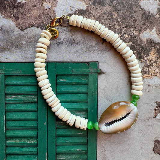 ANKLE BRACELET WHITE SHELL