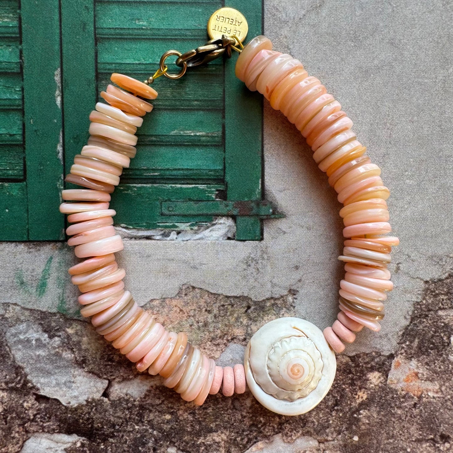 BRACELET SHELLS LIGHT PINK